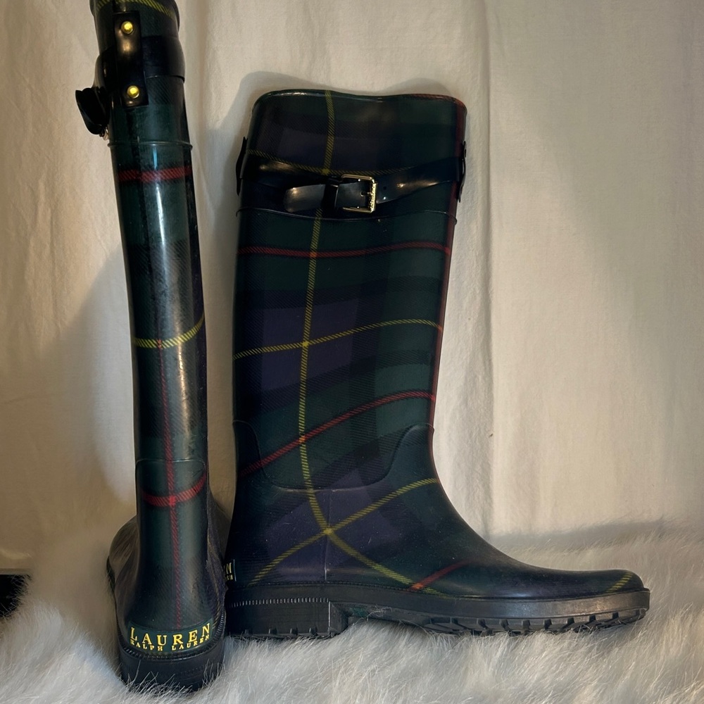 Ralph Lauren Wellington Rain Boots Size 9
